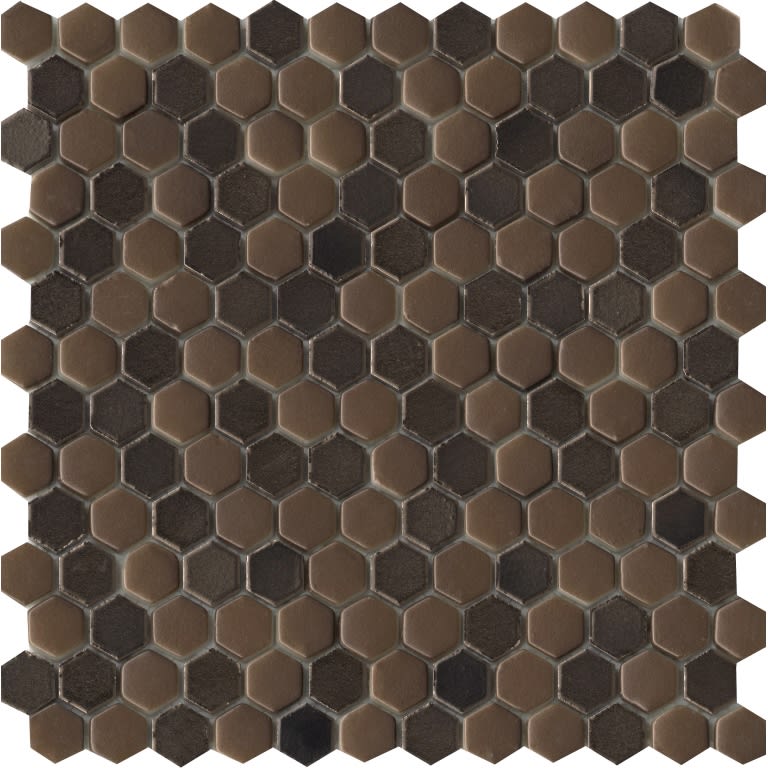 CONFETTI II BRONZE HEX 12X12
