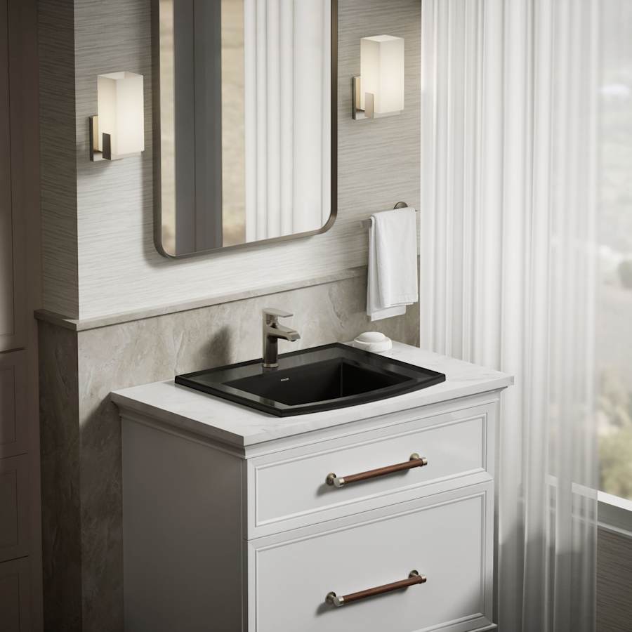 Archer 22-5/8" Drop In Bathroom Sink with 1 Hole Drilled and Overflow