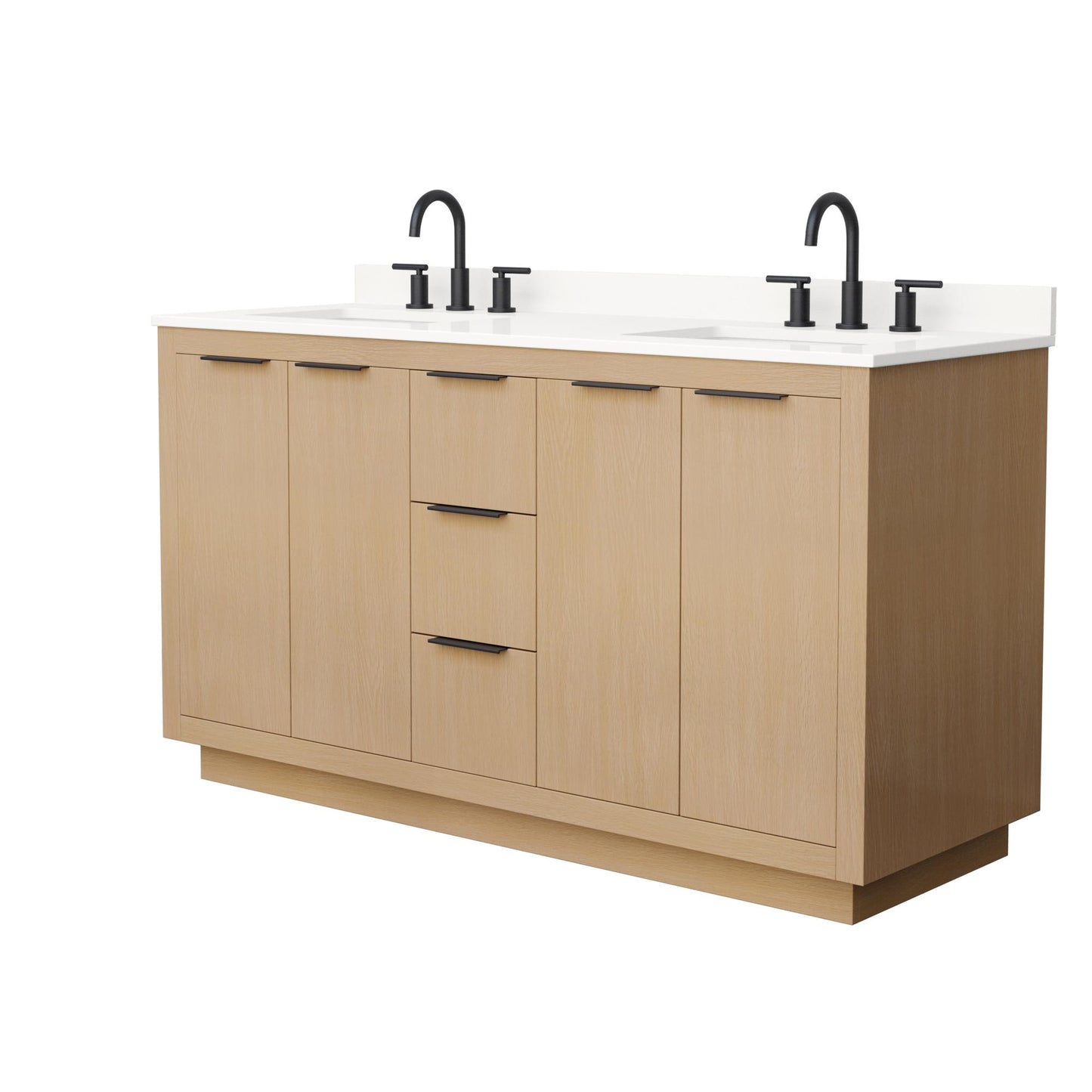 Maroni Double Bathroom Vanity - 60W x 33.75H x 22D