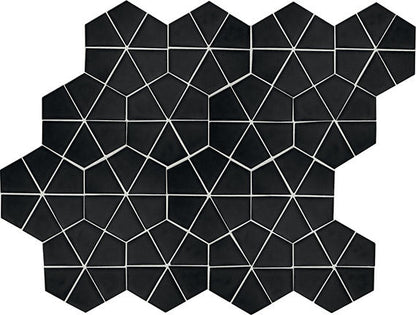 Stagecraft Matte Black Picket, Undulated 3X12 Matte