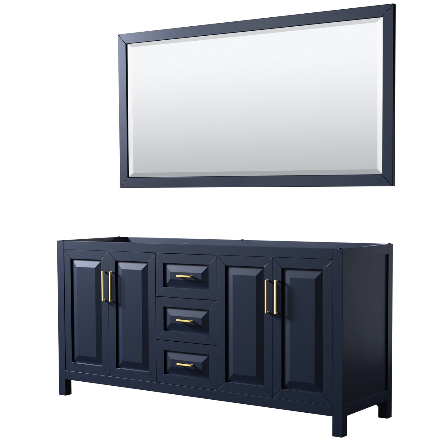 Daria Double Bathroom Vanity - 71W x 35H x 21.5D
