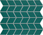 Color Wheel Retro Peacock Arabesque 3X3 Glossy