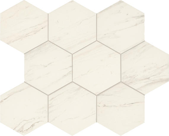 Perpetuo Timeless White Hexagon 1.5X1.5 Matte
