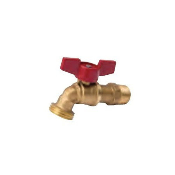 Hose Bibb, 3/4 in Inlet, FNPT, Rough Brass