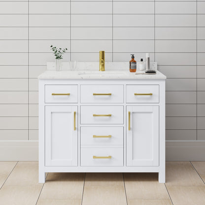 Beckett Single Bathroom Vanity - 42W x 35H x 22D