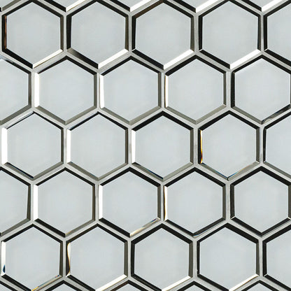 Ice Beveled 3" Hexagon