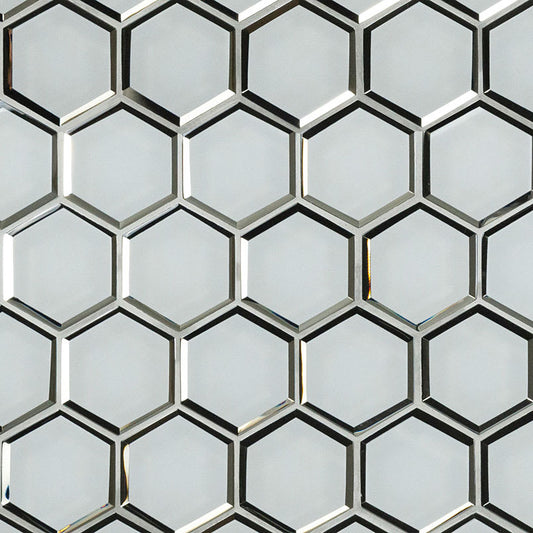 Ice Beveled 3" Hexagon