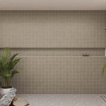 Frammenta Floor and Wall Palladiana Mosaic in Beige