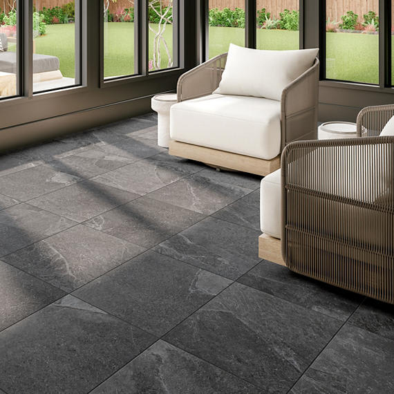 Constant Charred Gray Rectangle 15X30 Matte