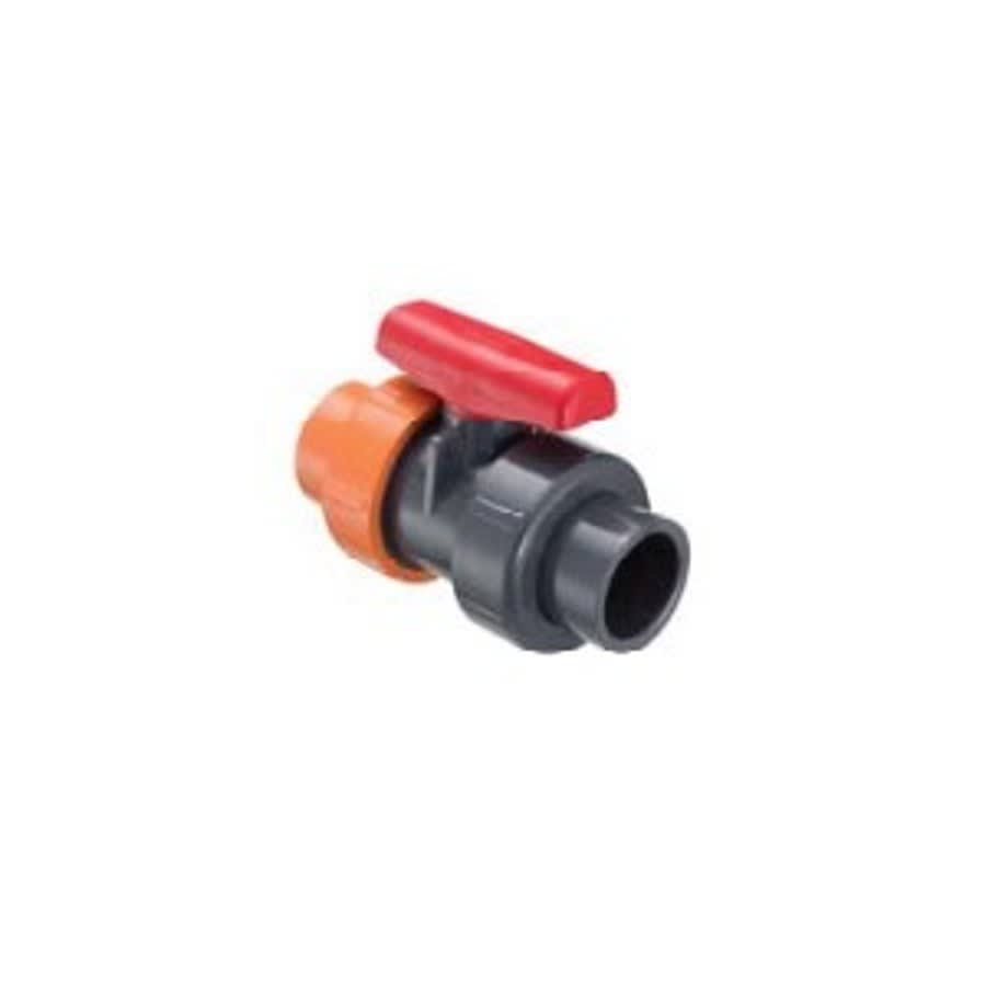 FlameGuard® Ball Valve, 3/4 in, Union Socket, Full Port, PVC