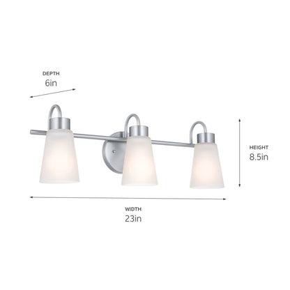 Erma 3 Light 23" Wide Vanity Light