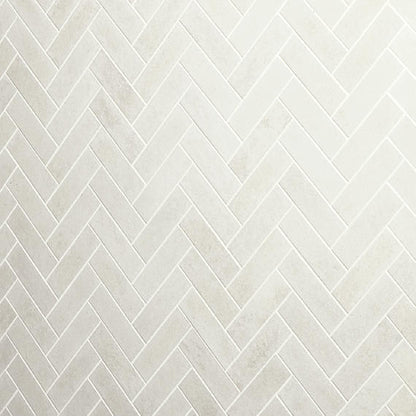 Prime White Herringbone 1X3 Matte