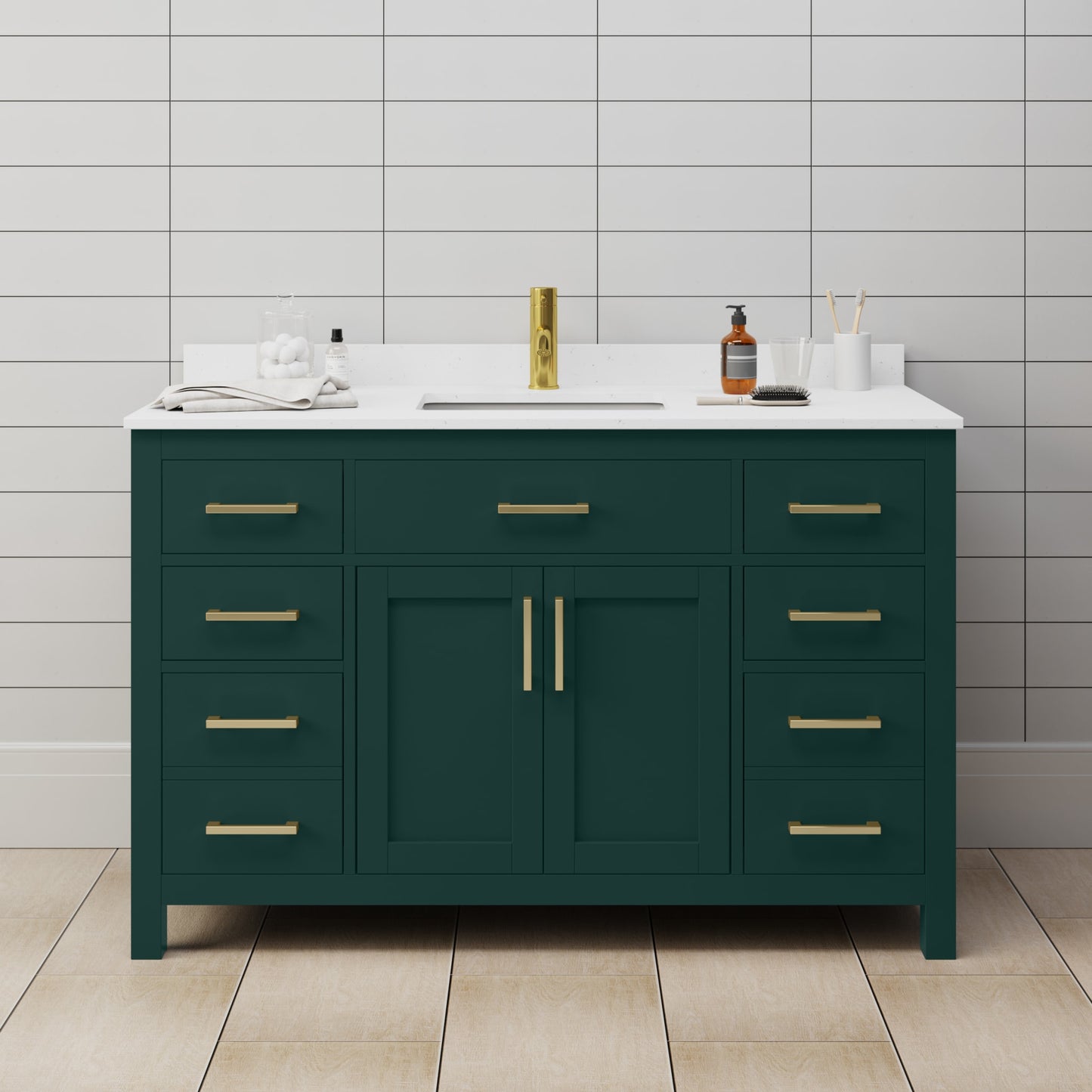 Beckett Single Bathroom Vanity - 54W x 35H x 22D