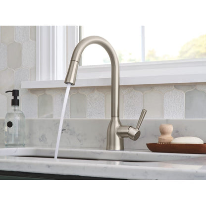 Adler 1.5 GPM Single Hole Pull Down Kitchen Faucet