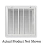 Stamped Face Return Filter Grille, 24 x 24 in, 1/2 in Spacing, 1 or 2 in Filter, Insulated Duct Board, Steel, White