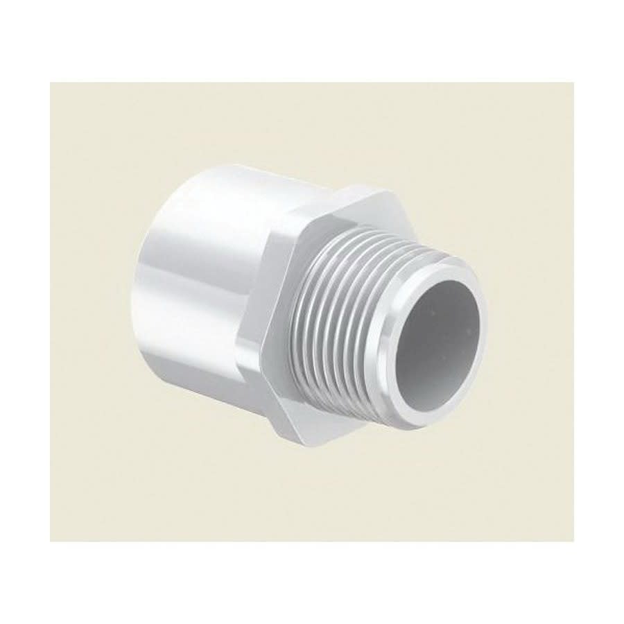 Male Adapter, 1/2 in, Socket x MNPT, SCH 40/STD, PVC