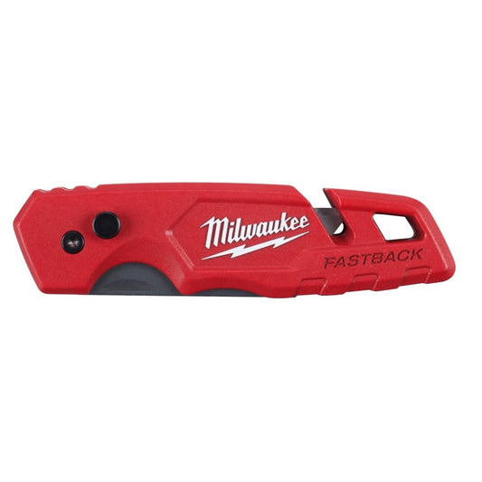 FASTBACK™ Folding Utility Knife With Blade Storage, Steel Blade, 1 Blades Included, 6.87 in OAL