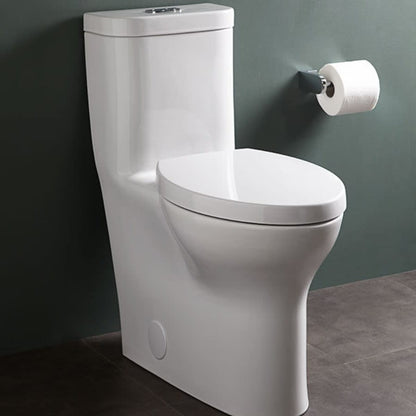 Lyndon Dual Flush One Piece Elongated Toilet with EverClean - Seat Included