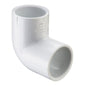 90 deg Elbow, 2-1/2 in, Socket, SCH 40/STD, PVC