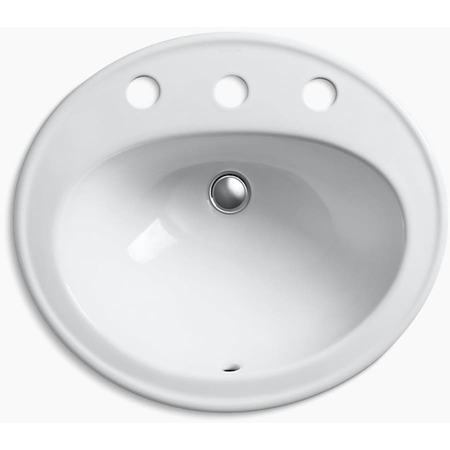 Pennington 16" Drop In Bathroom Sink with 3 Holes Drilled and Overflow