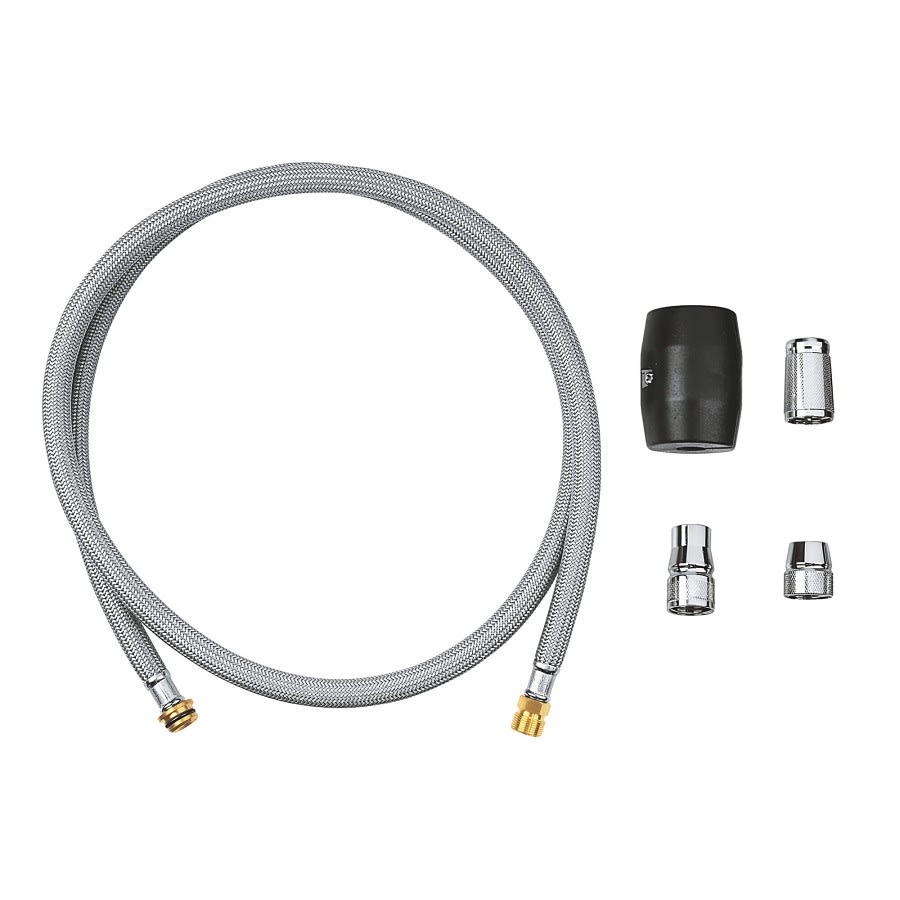 Universal Shower Hose, For Use With Sink Mixer with Pull-Out Dual Spray or Mousseur, Polished Chrome