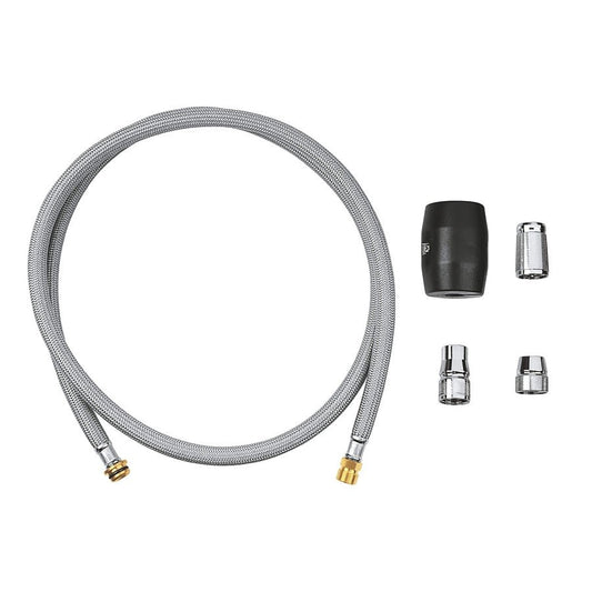 Universal Shower Hose, For Use With Sink Mixer with Pull-Out Dual Spray or Mousseur, Polished Chrome