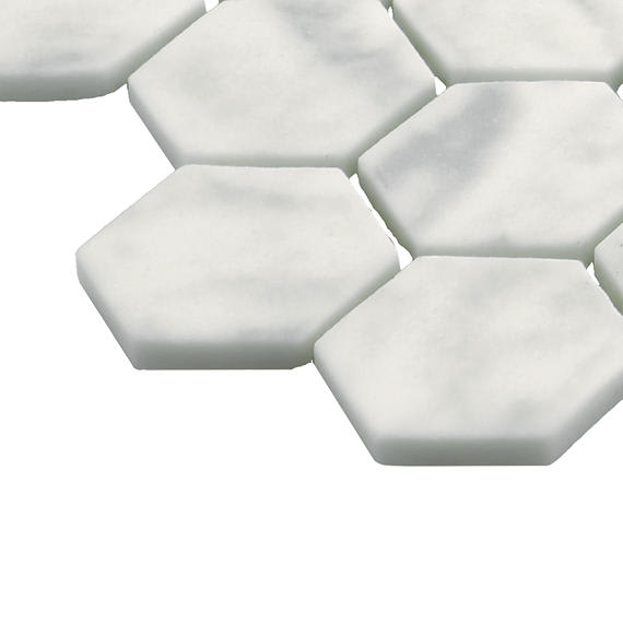 Natural Hues Carrara Hexagon 8X9 Matte