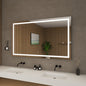 Lucia Frameless LED Surface Lighted Bathroom Vanity Mirror with Dimmer and Defogger - 60W x 36H x 1.38D