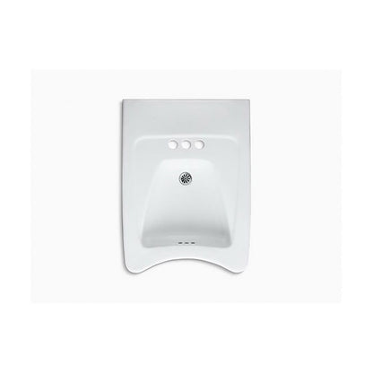 Morningside™ Wall Mount Lavatory Sink, ADA, 20 x 21-1/2 x 8-1/8 in, Vitreous China, White