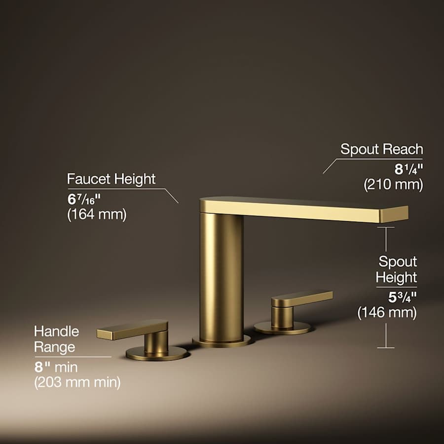 Composed Deck Mounted Roman Tub Filler