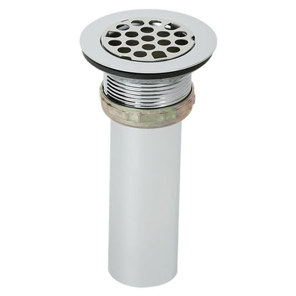 2 in, Drain Fitting Type 304/304L Polished Stainless Steel Steel Body Grid Strainer and Tailpiece
