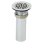 2 in, Drain Fitting Type 304/304L Polished Stainless Steel Steel Body Grid Strainer and Tailpiece