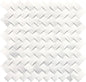 Stone a la Mod Contempo White Basketweave 1 1/2X3/4 Honed