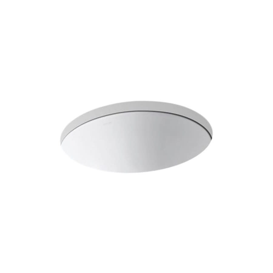 Caxton® Under Mount Lavatory Sink, ADA, 19-1/4 x 16-1/8 x 8-1/4 in, Vitreous China, White