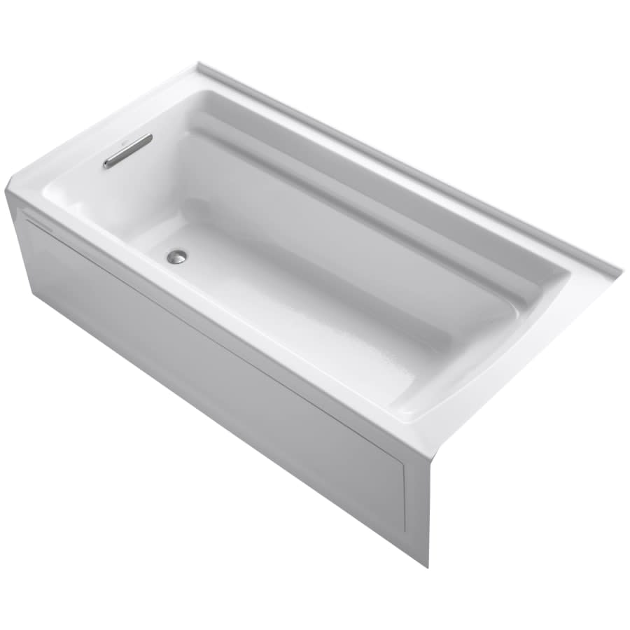 Archer 72" Alcove Soaking Tub with Left Drain and Comfort Depth Technology