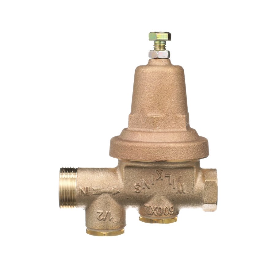 Pressure Reducing Valve, 1/2 in, Union FNPT x FNPT, Bronze