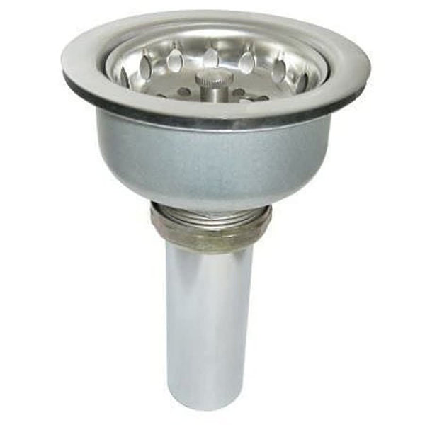 Drain With Crumb Cup Strainer, Stainless Steel