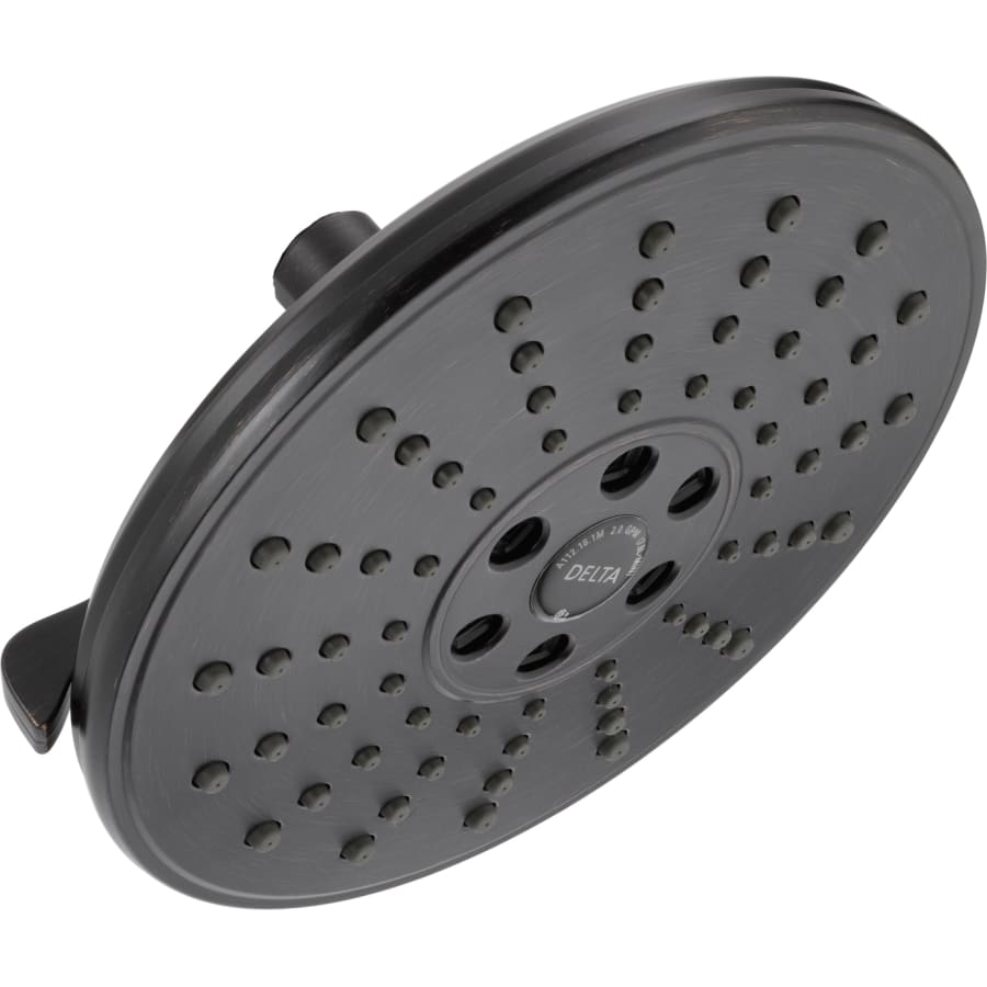 Universal Showering 7-11/16" Round 1.75 GPM Shower Head Full Spray Pattern with Touch Clean and H2Okinetic Technology