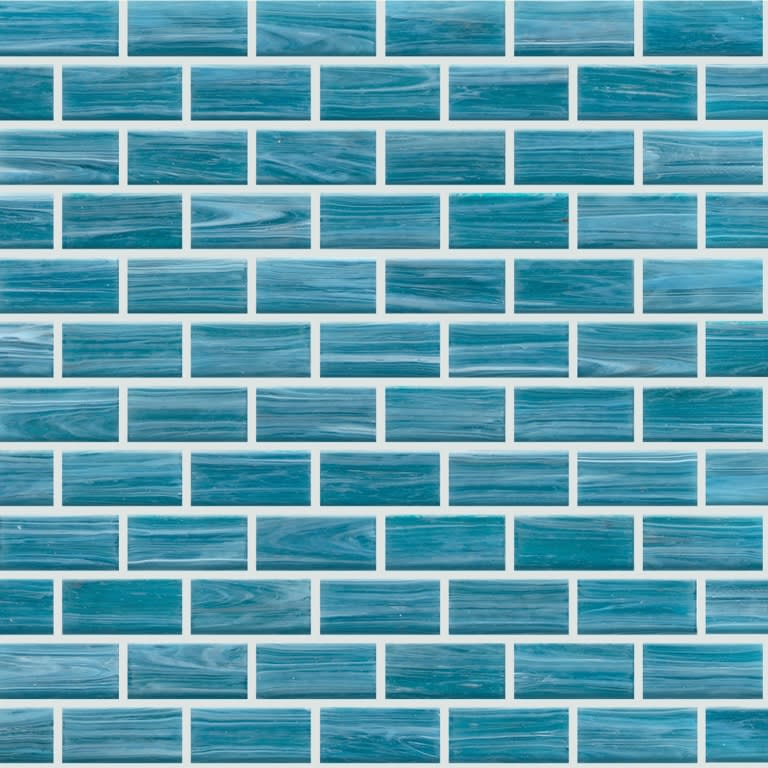 SWIRL AQUA GL MO 1X2/12X12