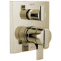 Ara 17 Series Pressure Balanced Valve Trim with Integrated Volume Control and 6 Function Diverter for Three Shower Applications - Less Rough-In