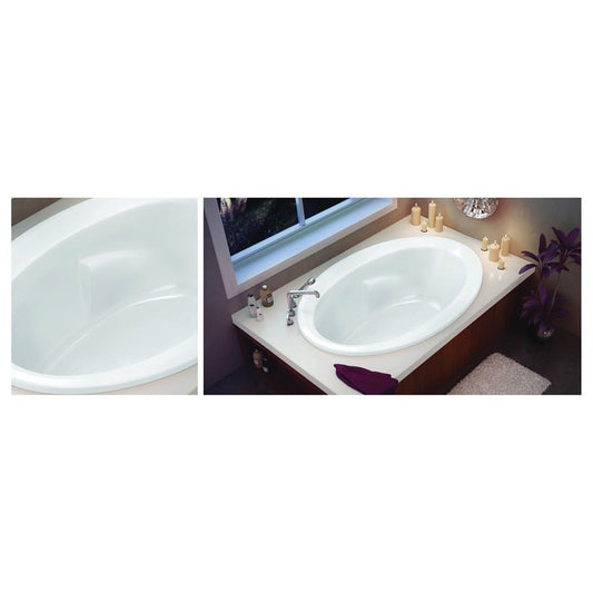 TwiLight™ Drop-In Tub, 59-3/4 x 41-1/2 x 19-3/4 in, End Drain, White