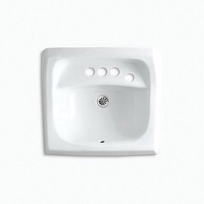 Kingston™ Wall Mount Lavatory Sink, ADA, 21-1/4 x 18-1/4 x 7-1/4 in, Vitreous China, White
