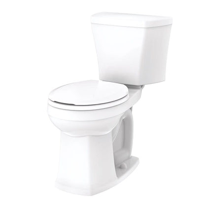 Avalanche® Toilet Tank, Bowl Mount, 12 in Rough, Left Hand Lever, 1.28 gpf, White