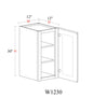Wall Cabinet - 12"W x 30"H x 12"D