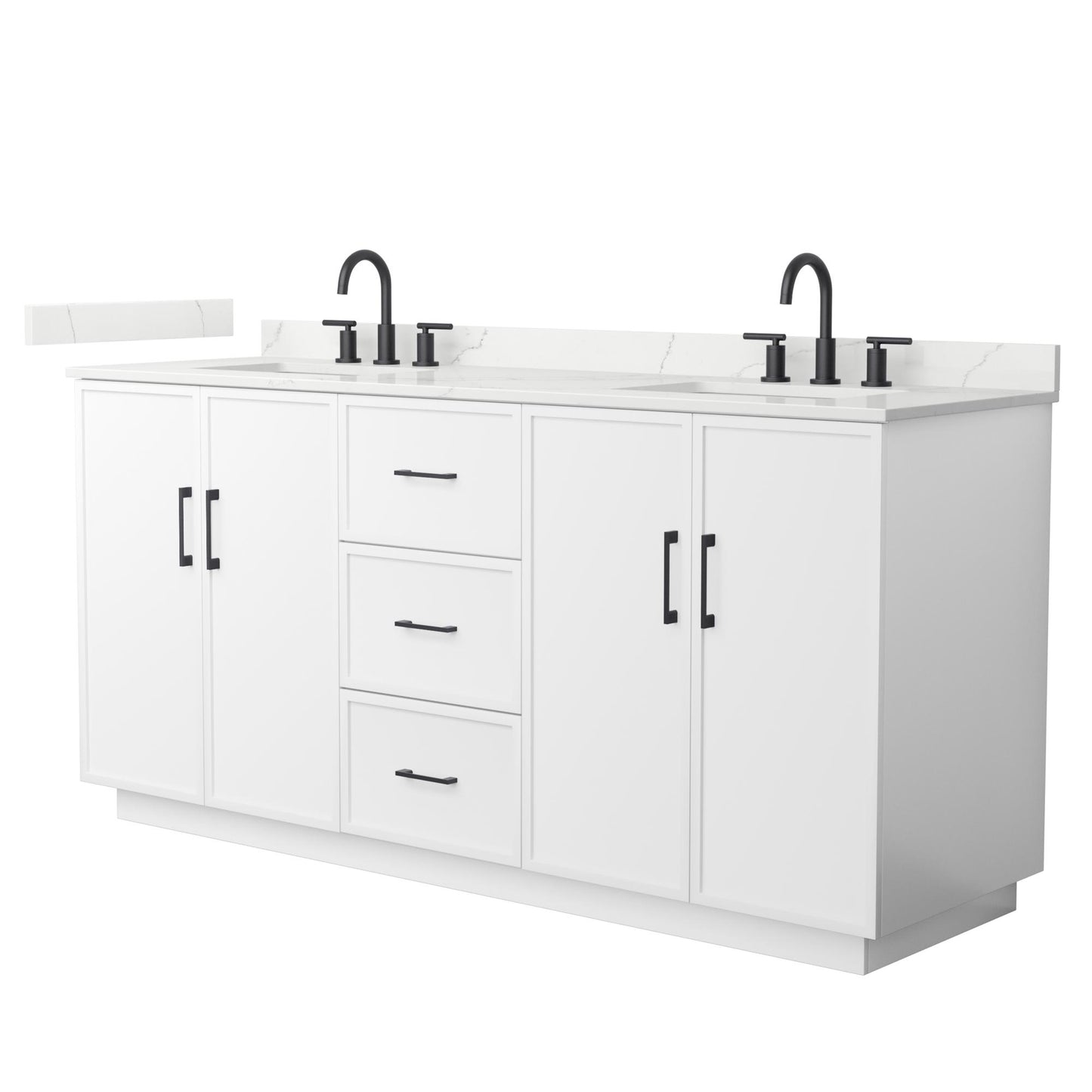 Elan Double Bathroom Vanity with Toe Kick - 72W x 35H x 22D
