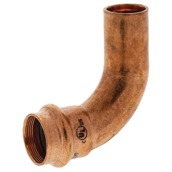 Street 90 deg Elbow, 3/4 in, Fitting x Press, Copper