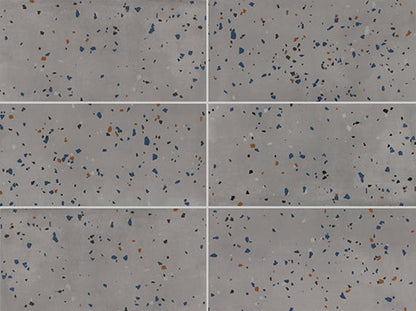 Color Story Floor Storm Gray Speckle Rectangle 12X24 Matte