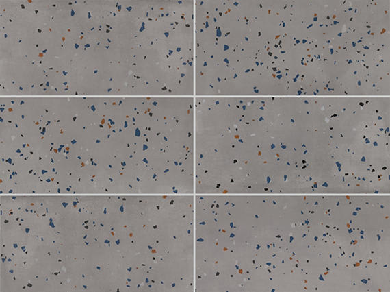 Color Story Floor Storm Gray Speckle Rectangle 6X24 Matte