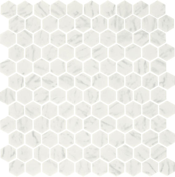 Natural Hues Carrara Hexagon 8X9 Matte