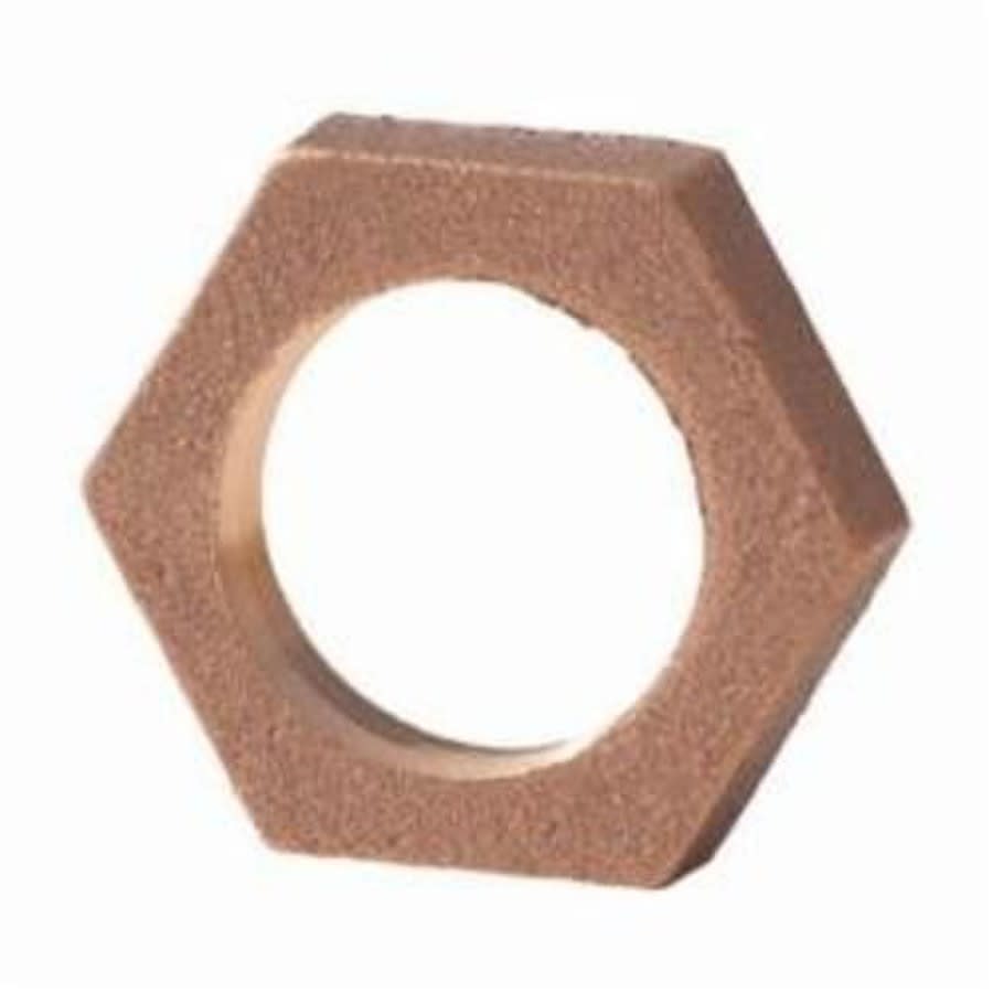 Hex Head Locknut, 1/2 in, FNPT, Brass, Rough Brass